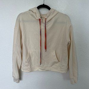 Madewell Rainbow Drawstring Hoodie Sweatshirt Small